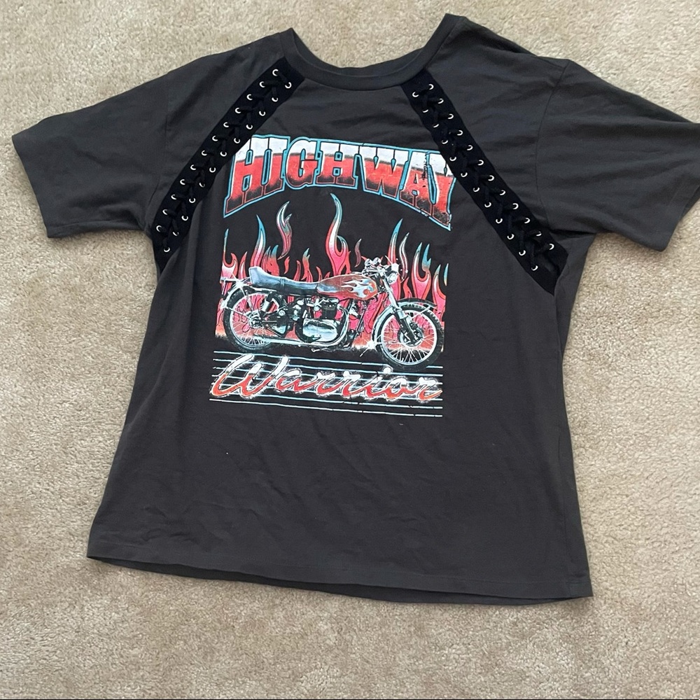 Forever 21 grey highway shirt